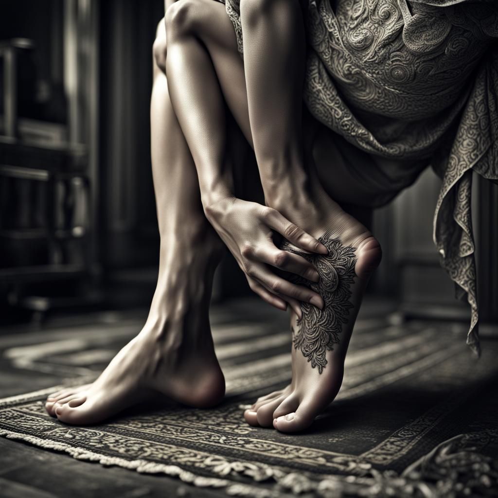 Hyperrealistic Image of Women Bending Over