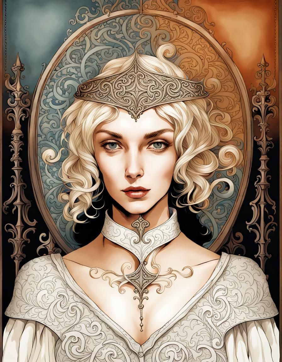 Medieval Gothic Lettering with Romantic Influences