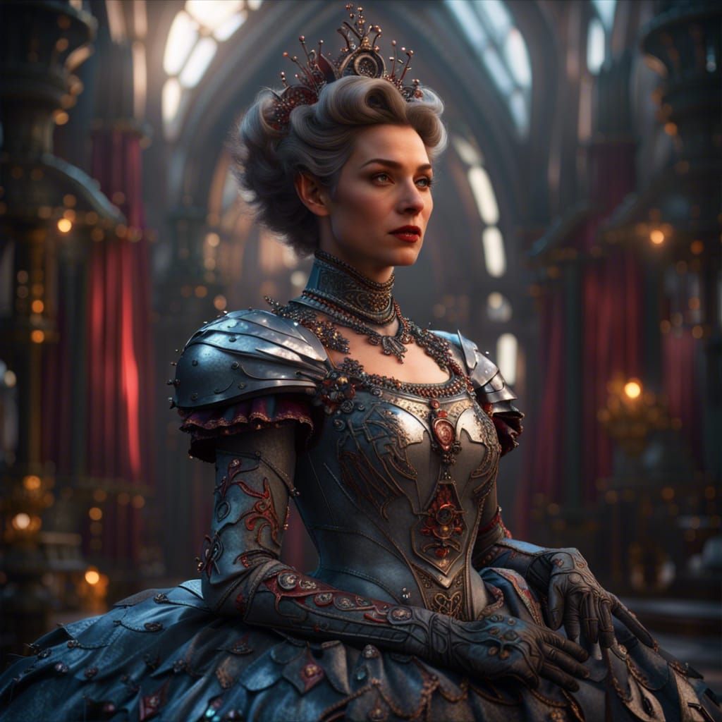 Tinman Inspired Ballgown: Detailed Matte Painting