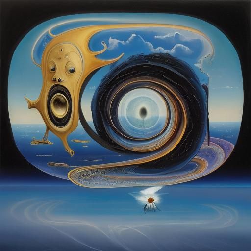 Surreal Being in Enchanted Realm: A Dali-esque Vision