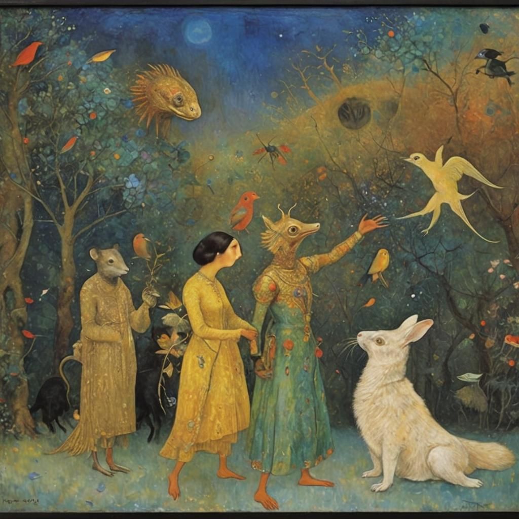 Surreal Animals in Hyperdetailed Oil Painting