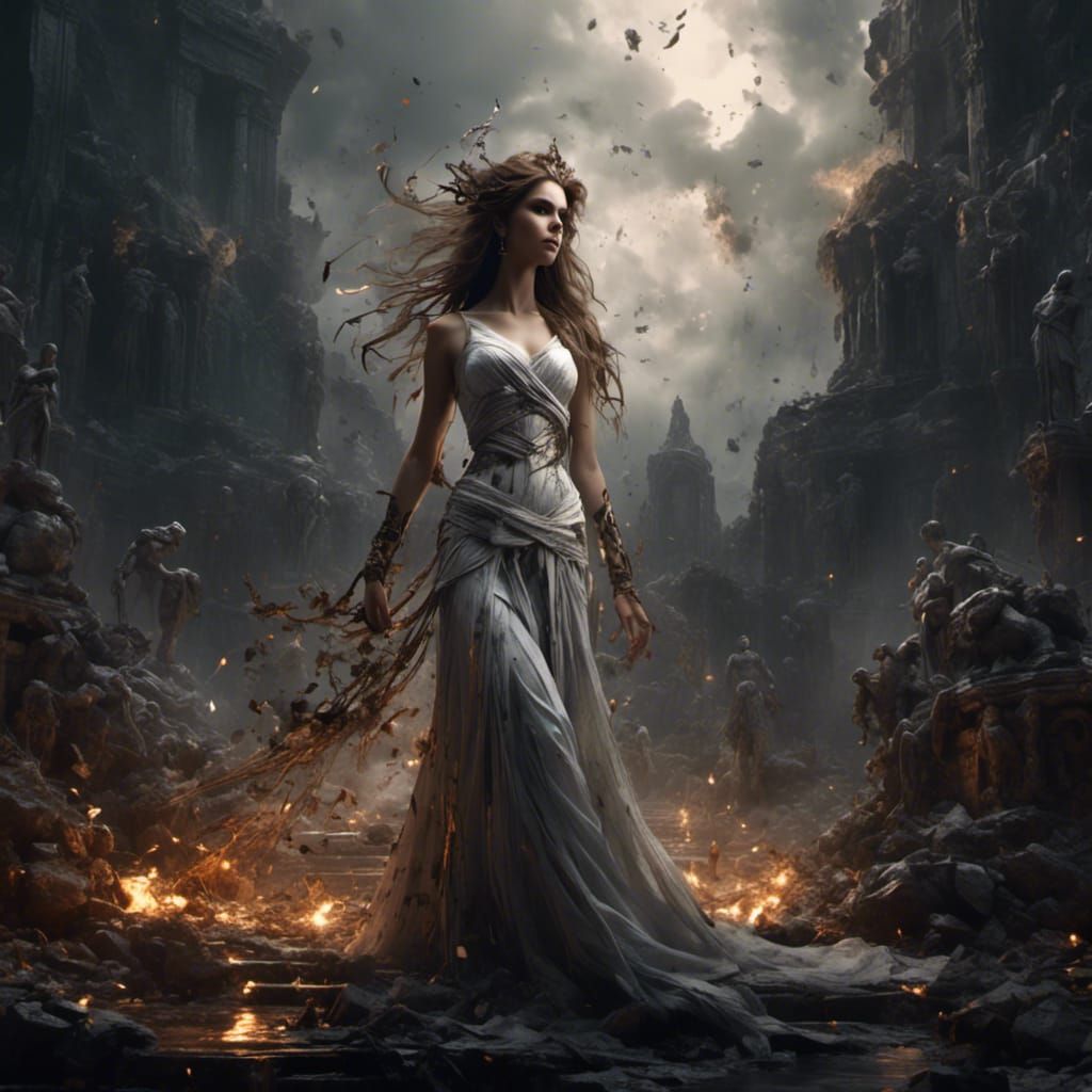 Anna Kendrick as Persephone in Dark Fantasy Art