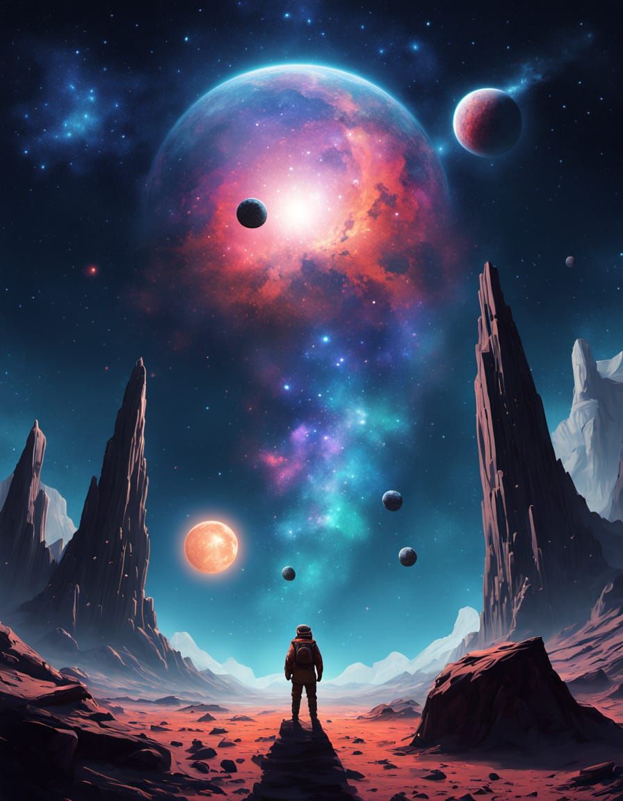 Celestial Sculptor Shaping Asteroids in Nebula