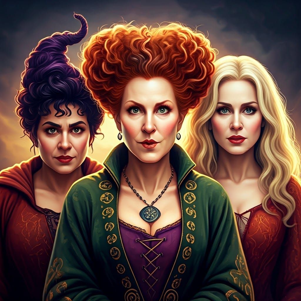 The Sanderson Sisters from Hocus Pocus