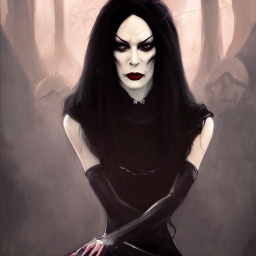 Sinister Portrait of a Gothic Woman