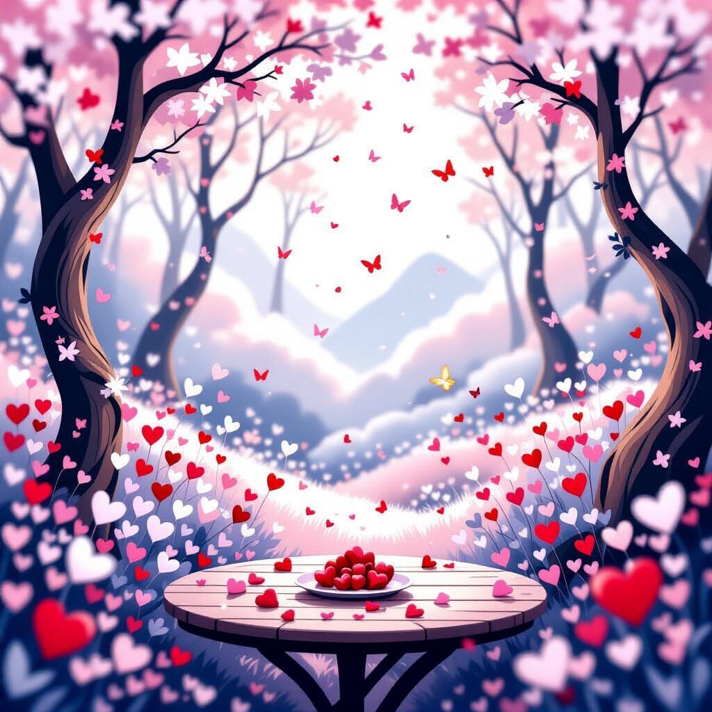 Enchanted Valentine's Forest with Mountain View Dining