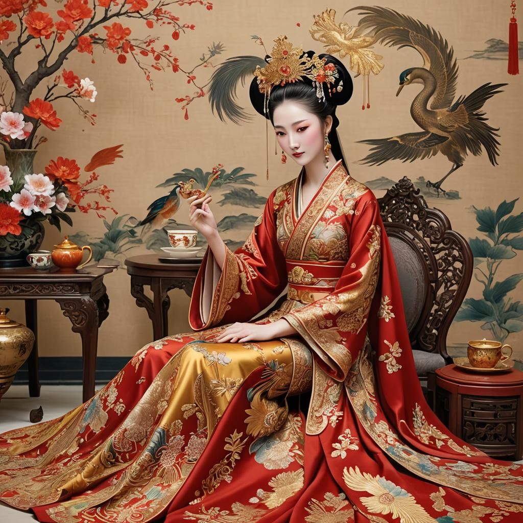 Elegant Beauty in Phoenix Wedding Dress: Cinematic Film Stil...