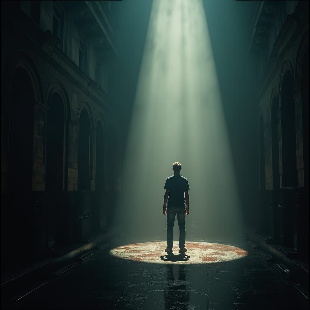 Dramatic Film Still with Cinematic Lighting