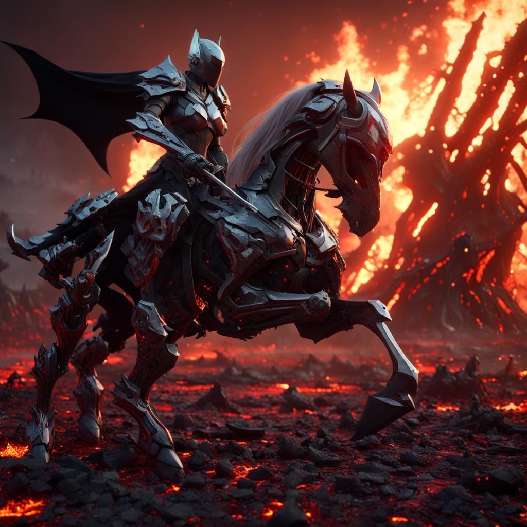 Epic Dark Knight vs. Demon Battle