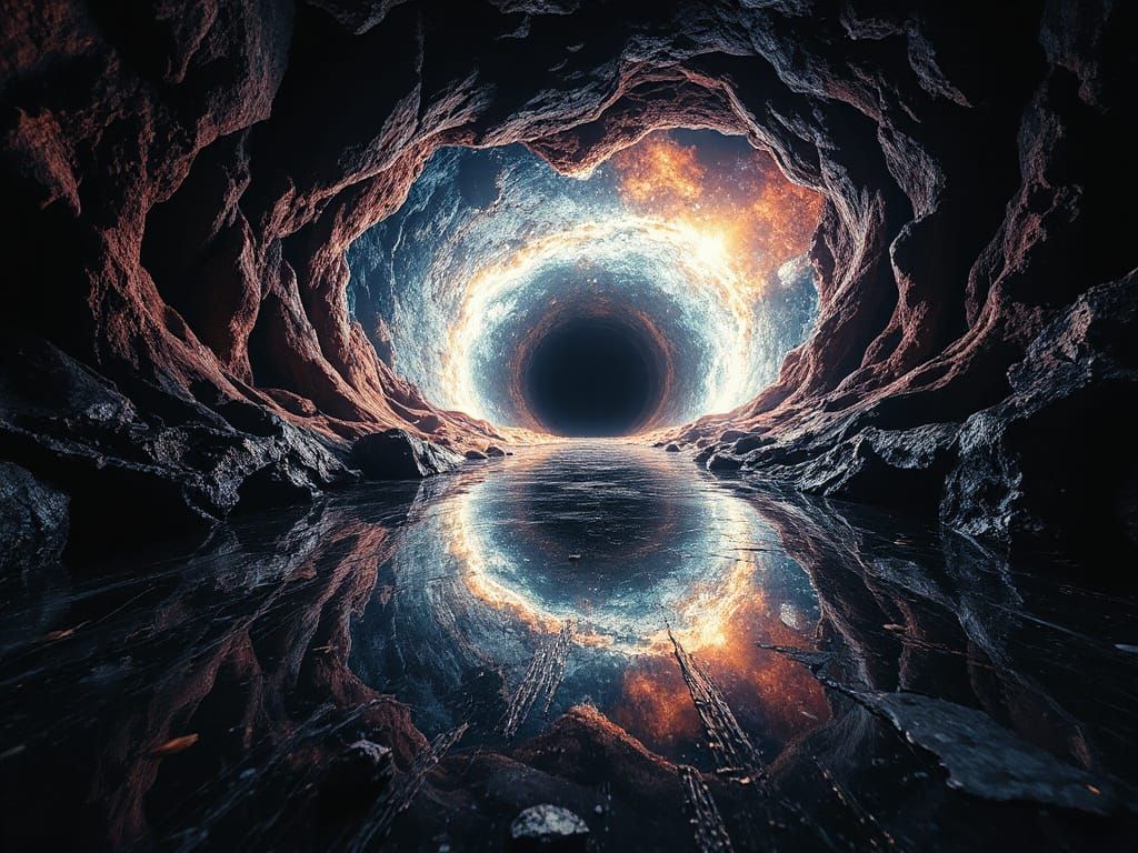 Black Hole Soulgate: A Maximalist Digital Painting