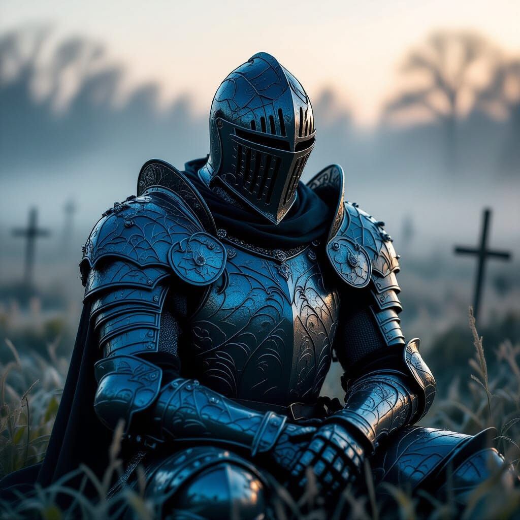 Knight's Spiderweb Armor in Ethereal Mist