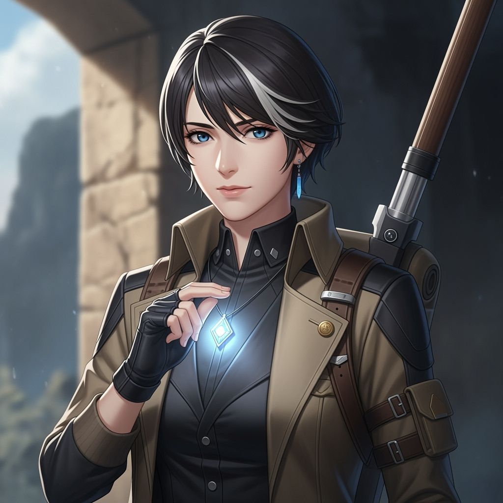 Dr. Elara Voss in Realistic Anime Style