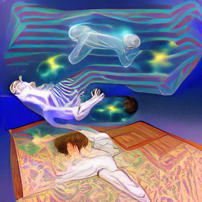 AI Generated Image of Astral Projection