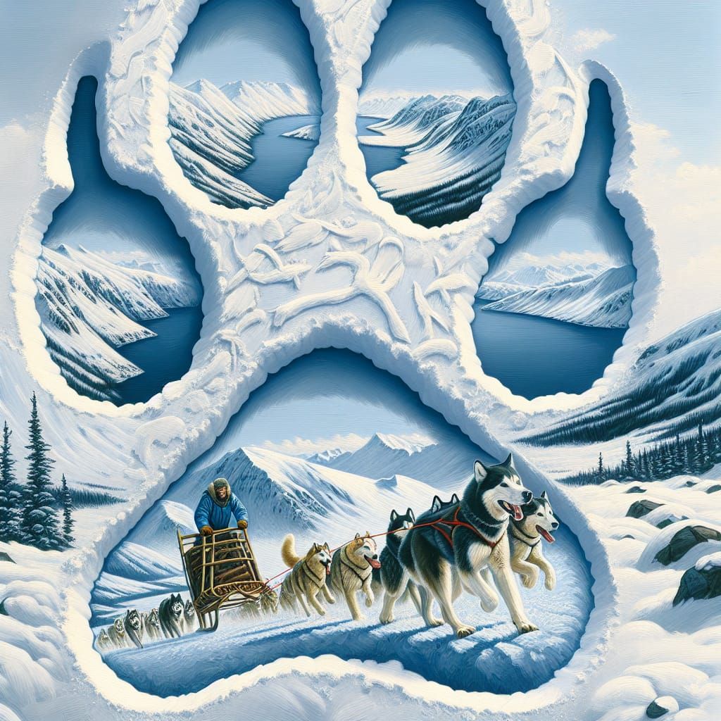 Paw Print: Sledding