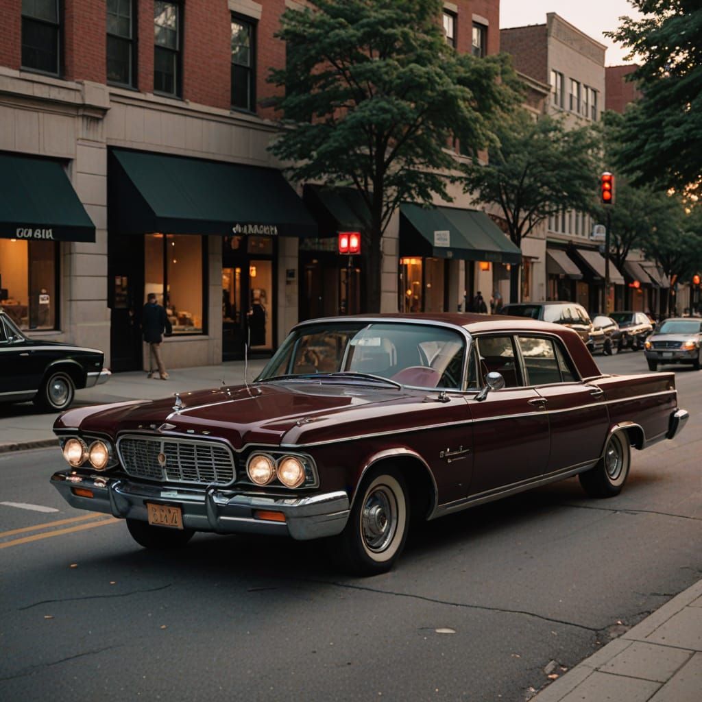 Luxury 1964 Chrysler Imperial Crown in Burgundy