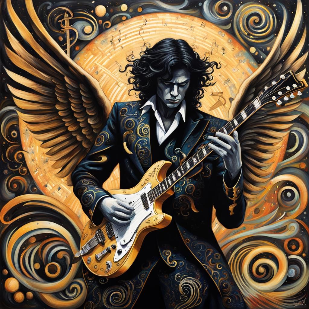 Lucifer's Jazz Riff: A Hyperrealistic Musical Scene