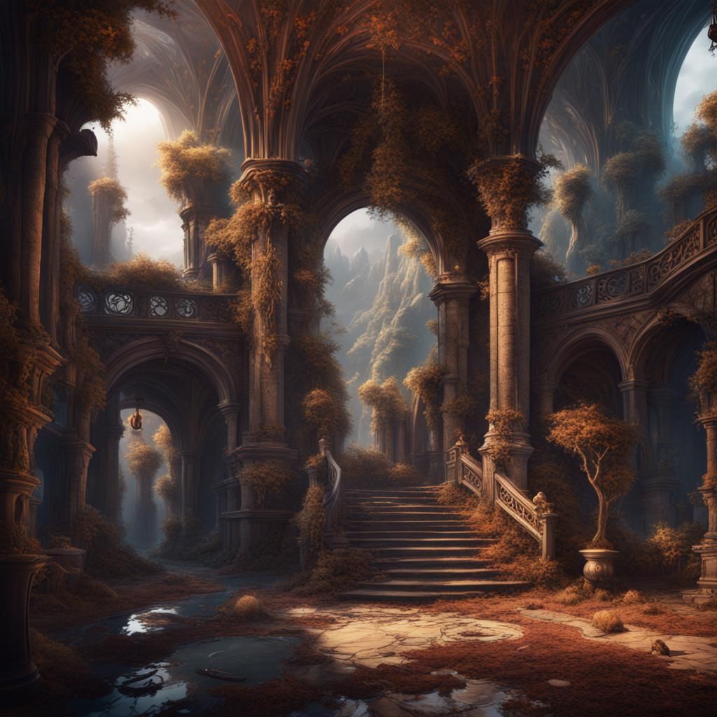 Fantastical Mystery Solved: Detailed Matte Painting