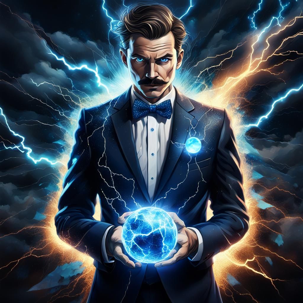 Explosive Digital Art: Man Emerging from Canvas