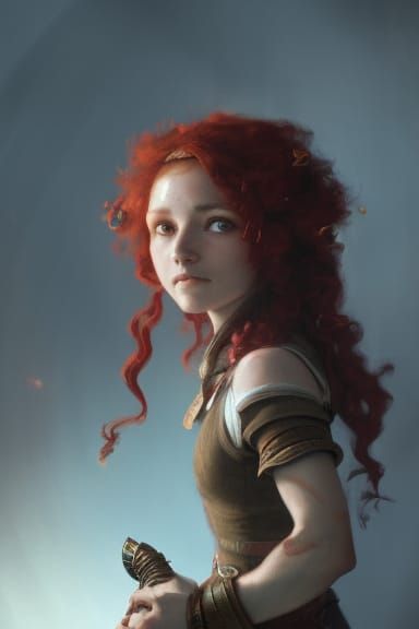 Halfling Bard with Lute in Dark Fantasy Style