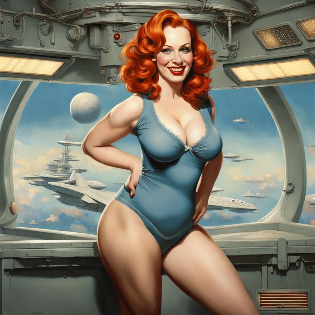 Christina Hendricks in Space!