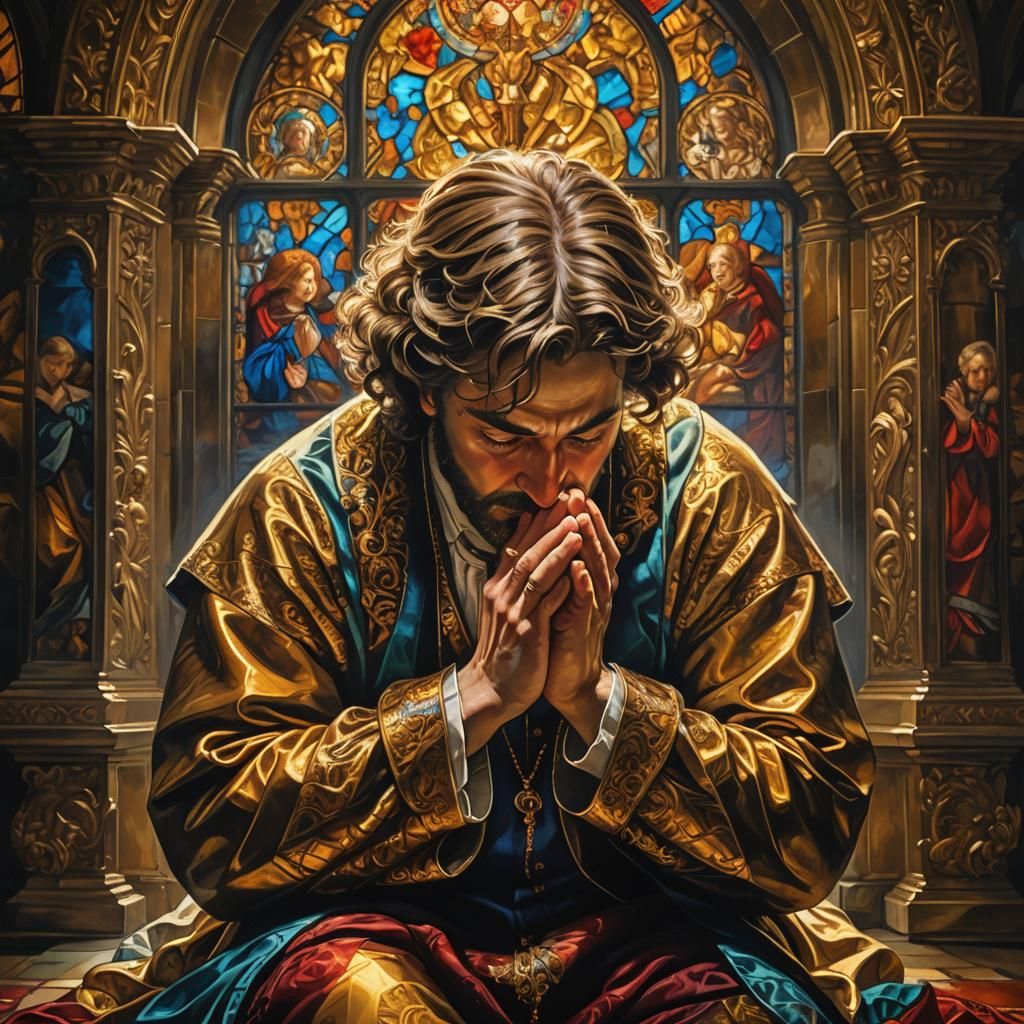 Baroque Chamber: A Person's Prayer in Oil