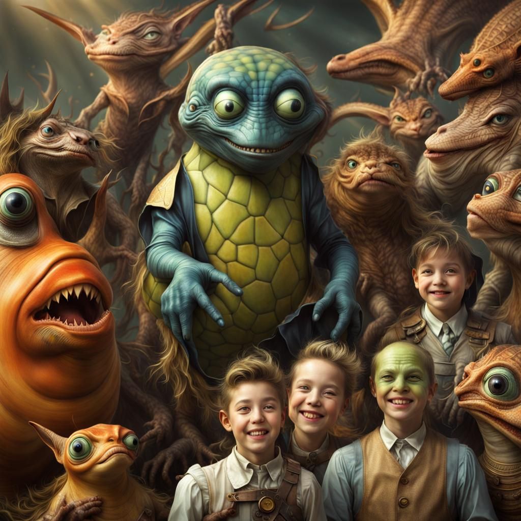 Photorealistic Aliens: Detailed, Emotional, and Fashionable