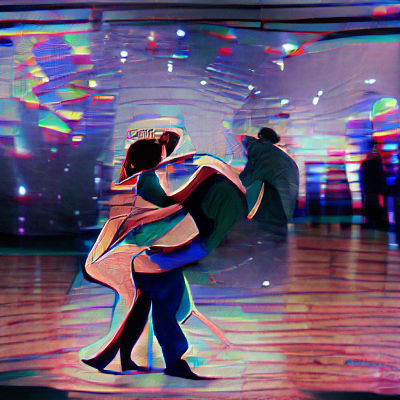 Elegant Ballroom Dance of a Couple