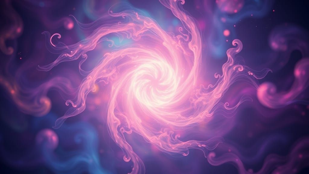 Sentient Light in Iridescent Void: Fantasy Concept Art