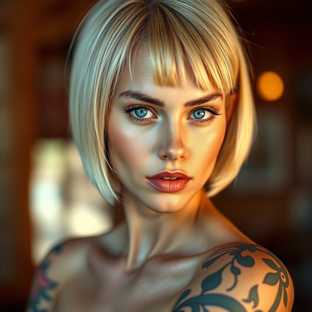 Stunning Superheroine in Modern Comic Book Style