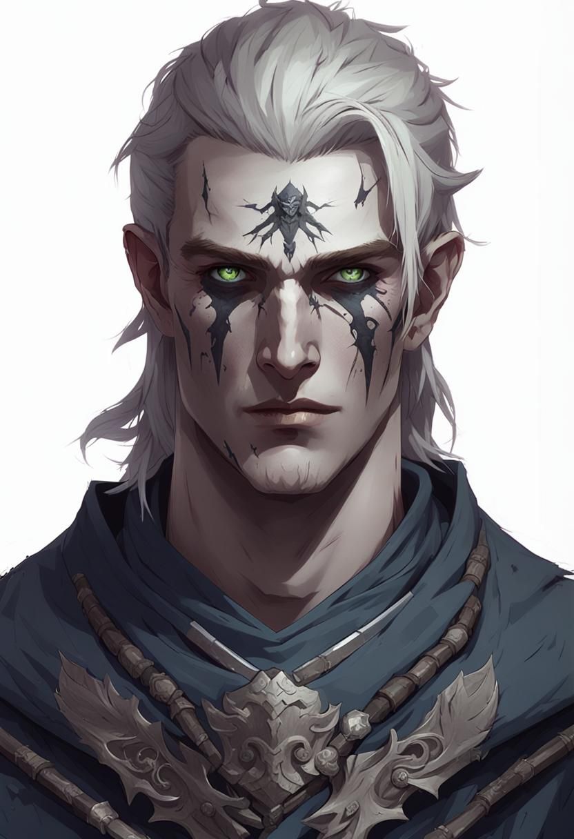 Derrick, Rissa's brother, should appear undead like a revenant in dungeons and dragons 5e rules. Fantasy themed outfit t...