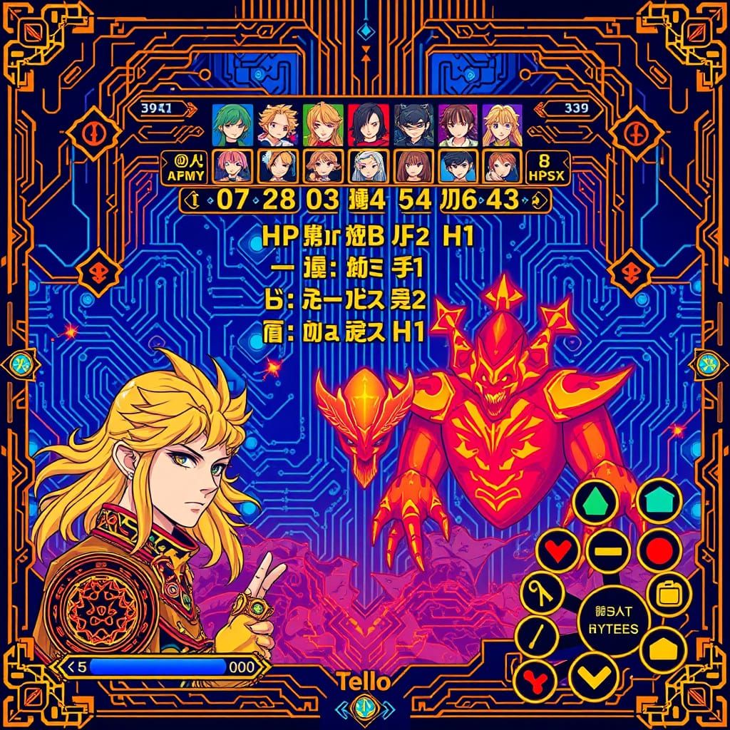 Ancient Magic Meets Modern Circuitry in Vibrant JRPG Battle ...
