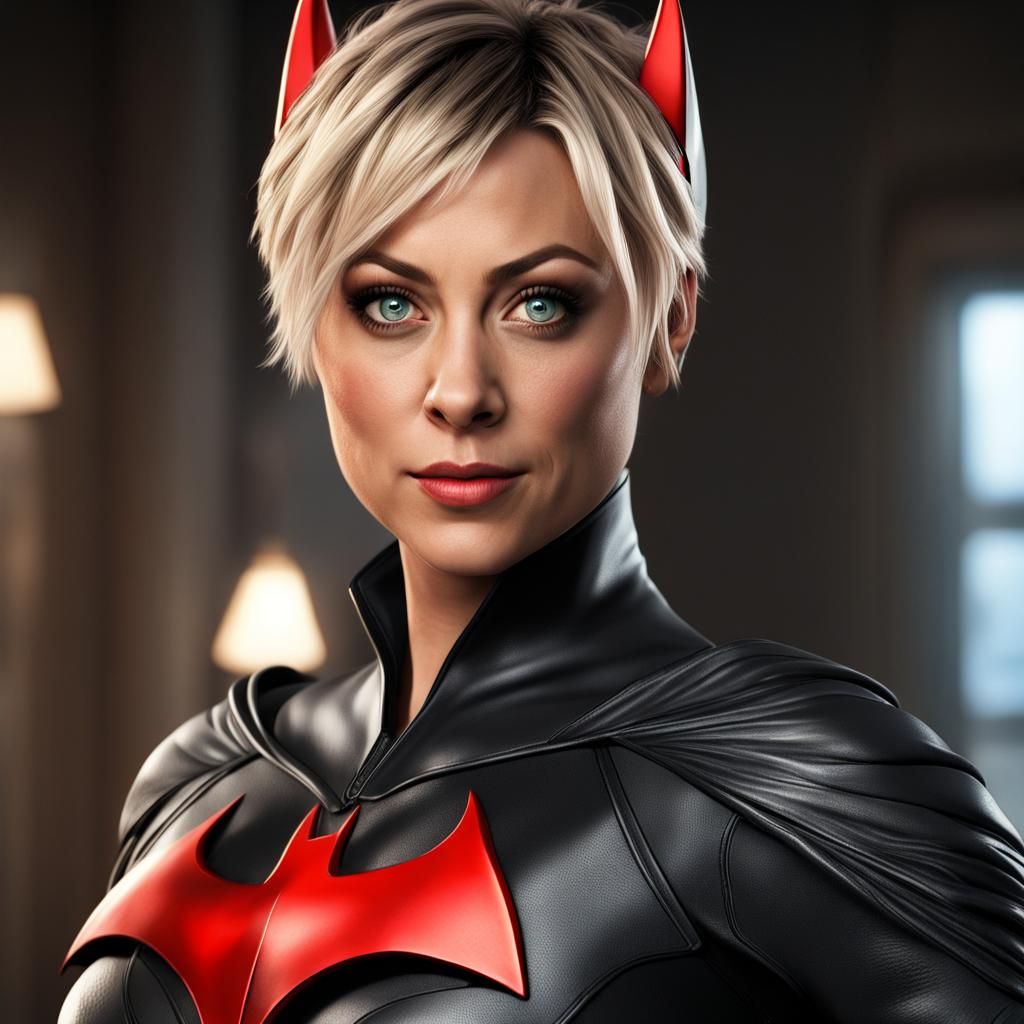 Kaley Cuoco as Batwoman: Detailed Matte Painting
