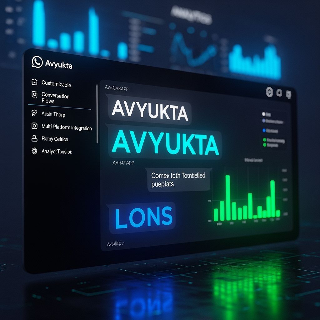 Avyukta AI Chatbot Interface in Gritty Futuristic Style