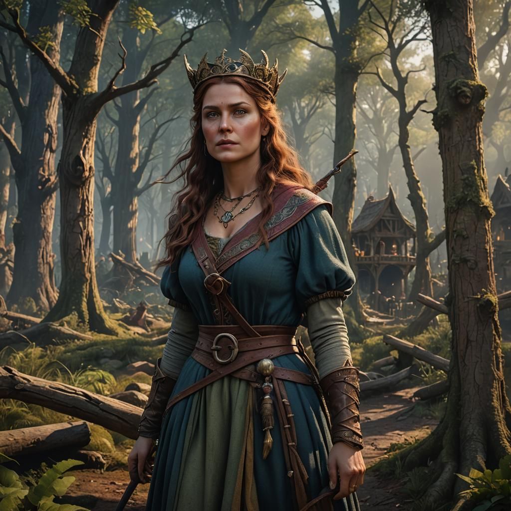 Maid Marian: Sherwood Forest Outlaw, Detailed Matte Painting