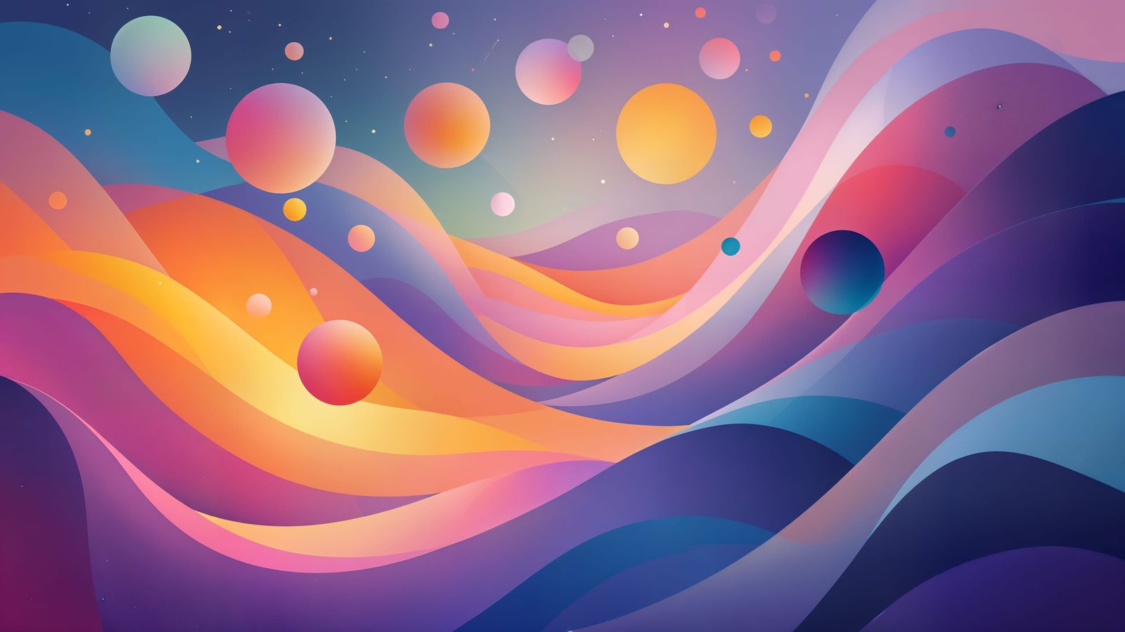 Surreal Geometric Composition in Pastel Colors