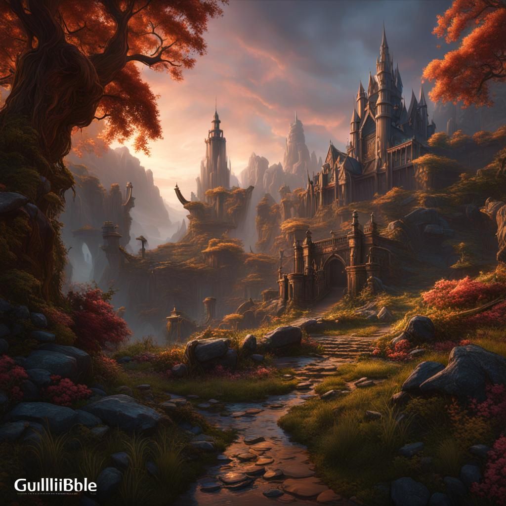 Fantastical Gullible Parent in Detailed Matte Painting