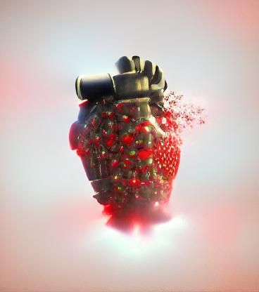 Strawberry Grenade Explosion in Octane Render