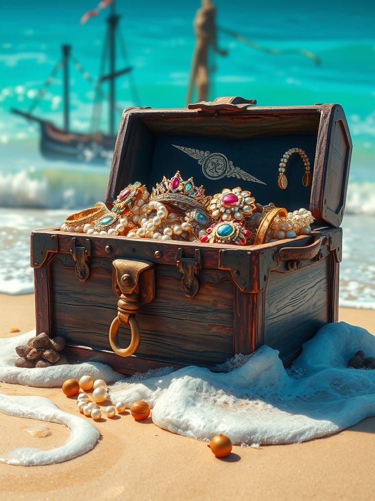 Treasures of a Bygone Era Shine on Sun-Kissed Beach