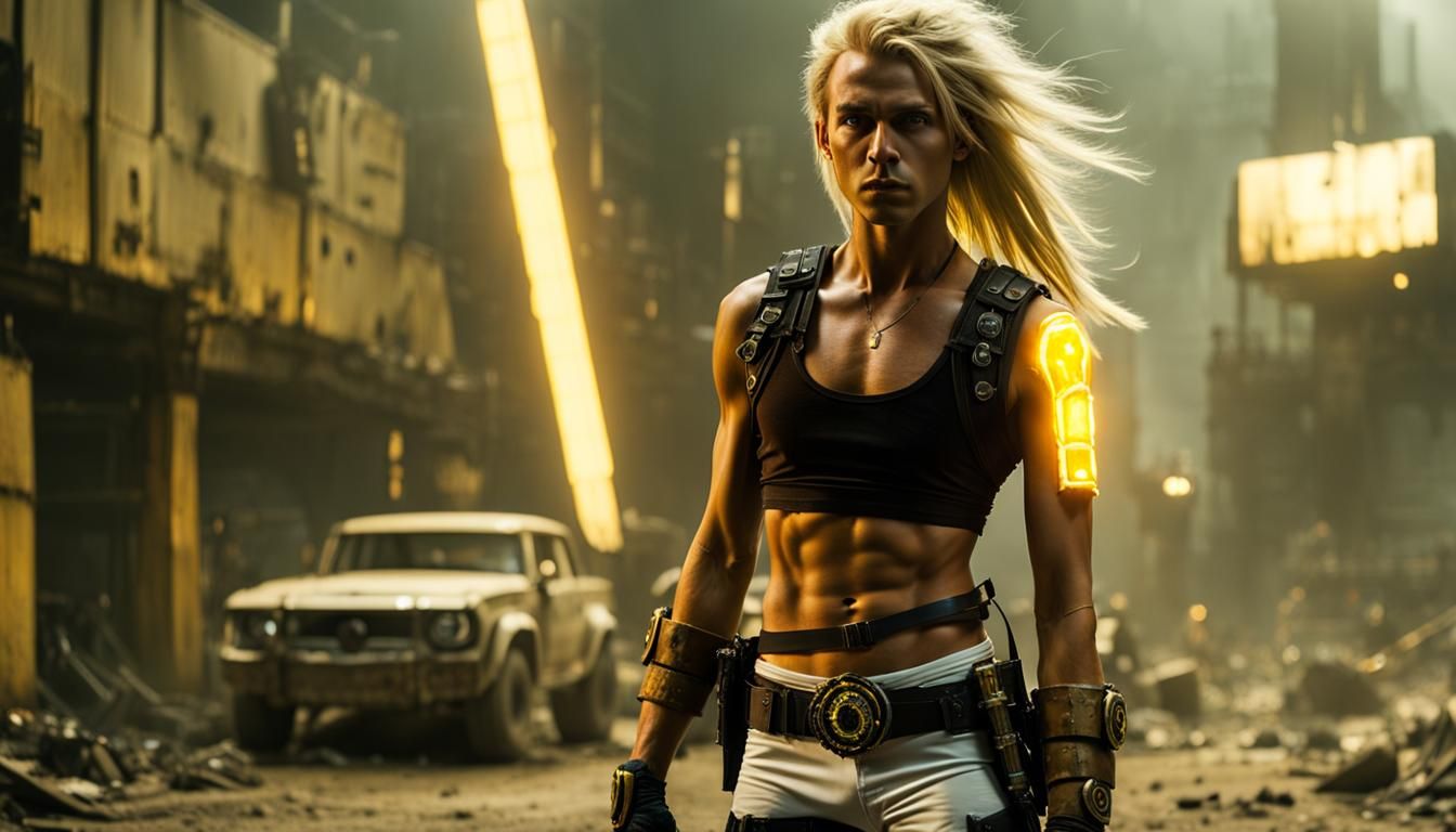 Bursting His Oddly Androgynous Bonds in the Post-Apocalyptic...