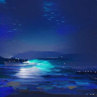 Night Ocean Serenity