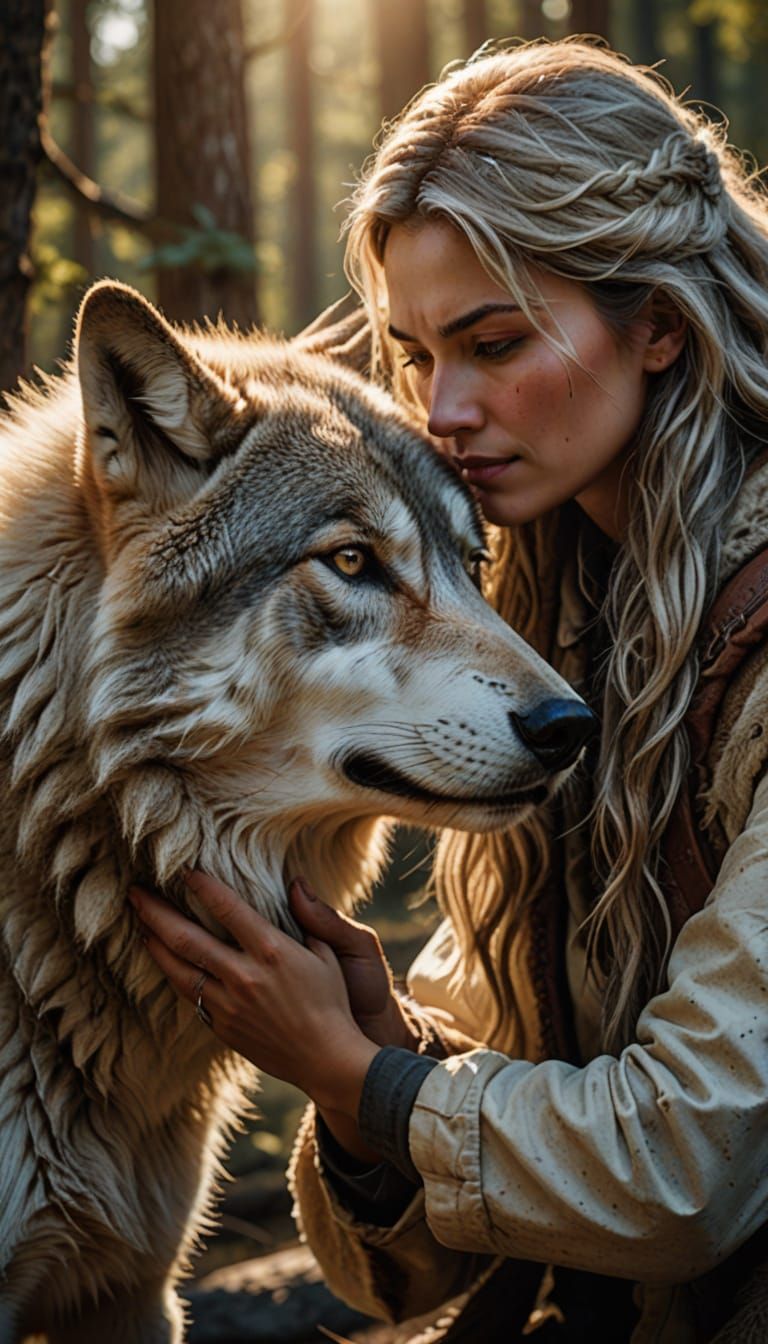 Intimate Wildlife Moment in Earthy Tones