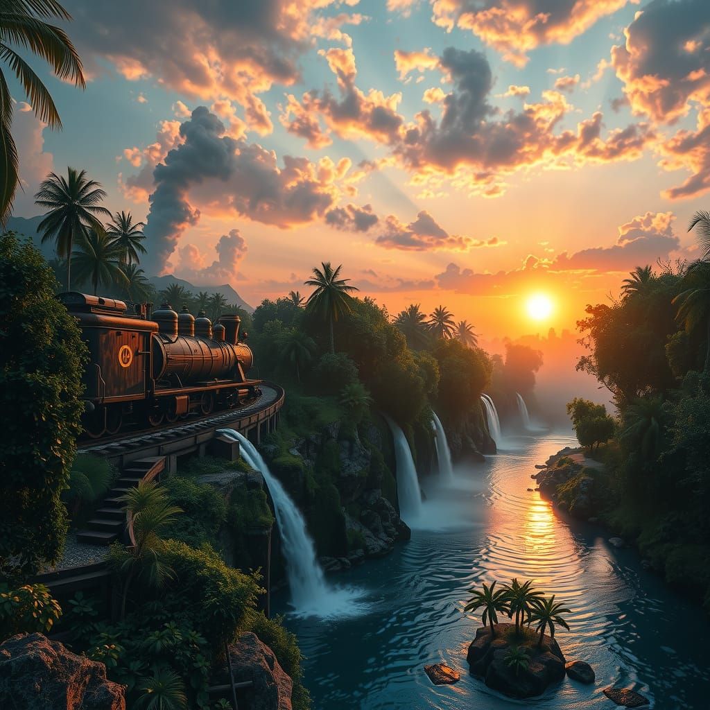 Steampunk train