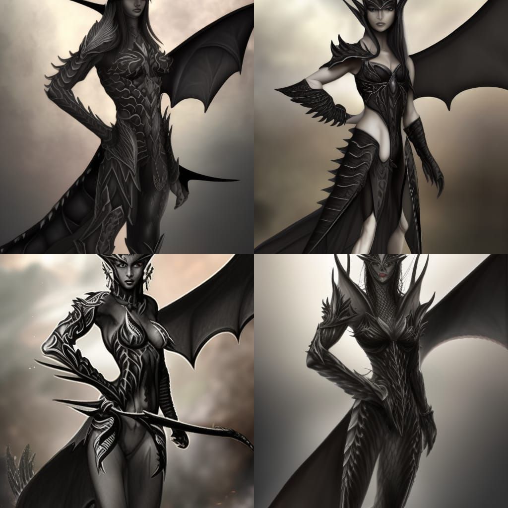 Dragon Winged Elf: A Fantasy Character Concept