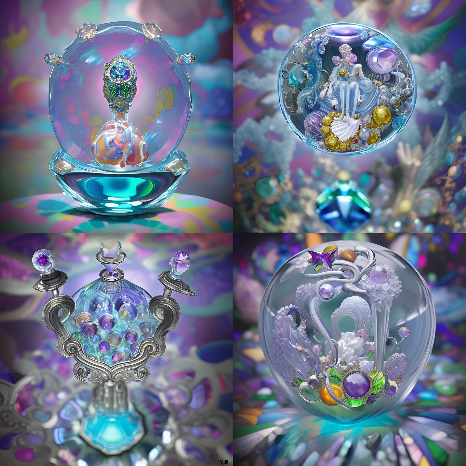 Luxury Crystal Gems as Fabergé Glass Art