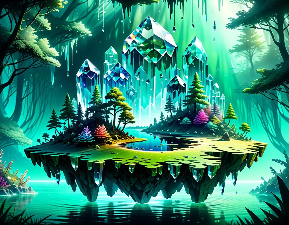 Crystal City on Forest Island Concept Art