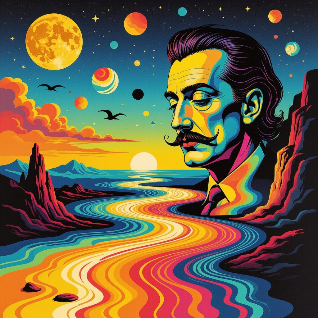 Surreal Flash Tattoo Designs in Dreamlike Scene