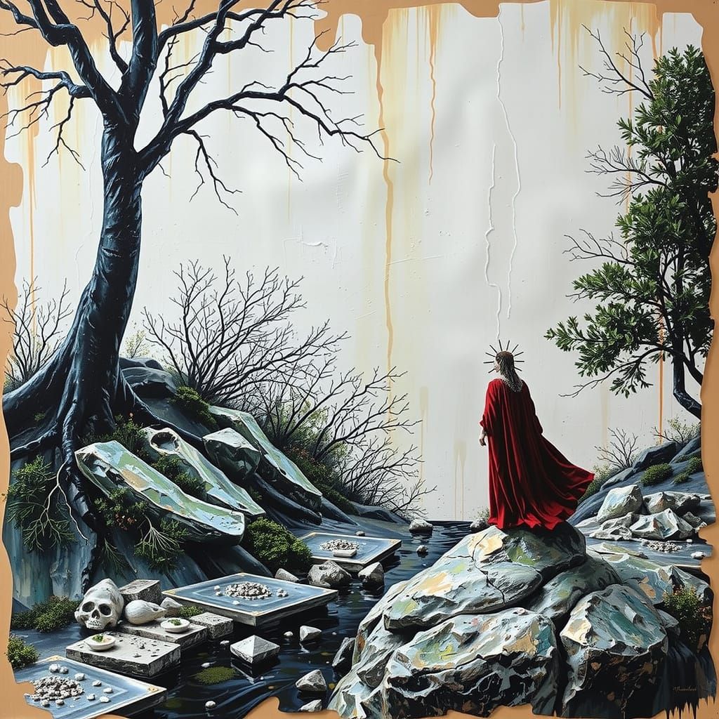 Hyperrealistic Sculpture with Vivid Colors and Dynamic Light...