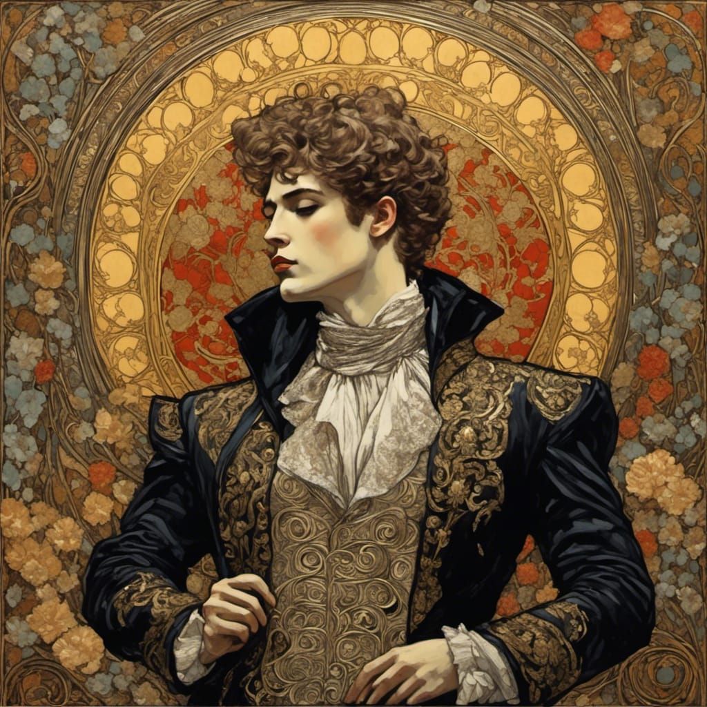 Art Nouveau Non-Canonical Figure by Cleaf Von Grinder