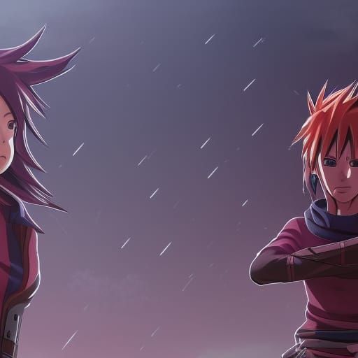 Misaka Mikoto in Naruto World: Detailed Matte Painting