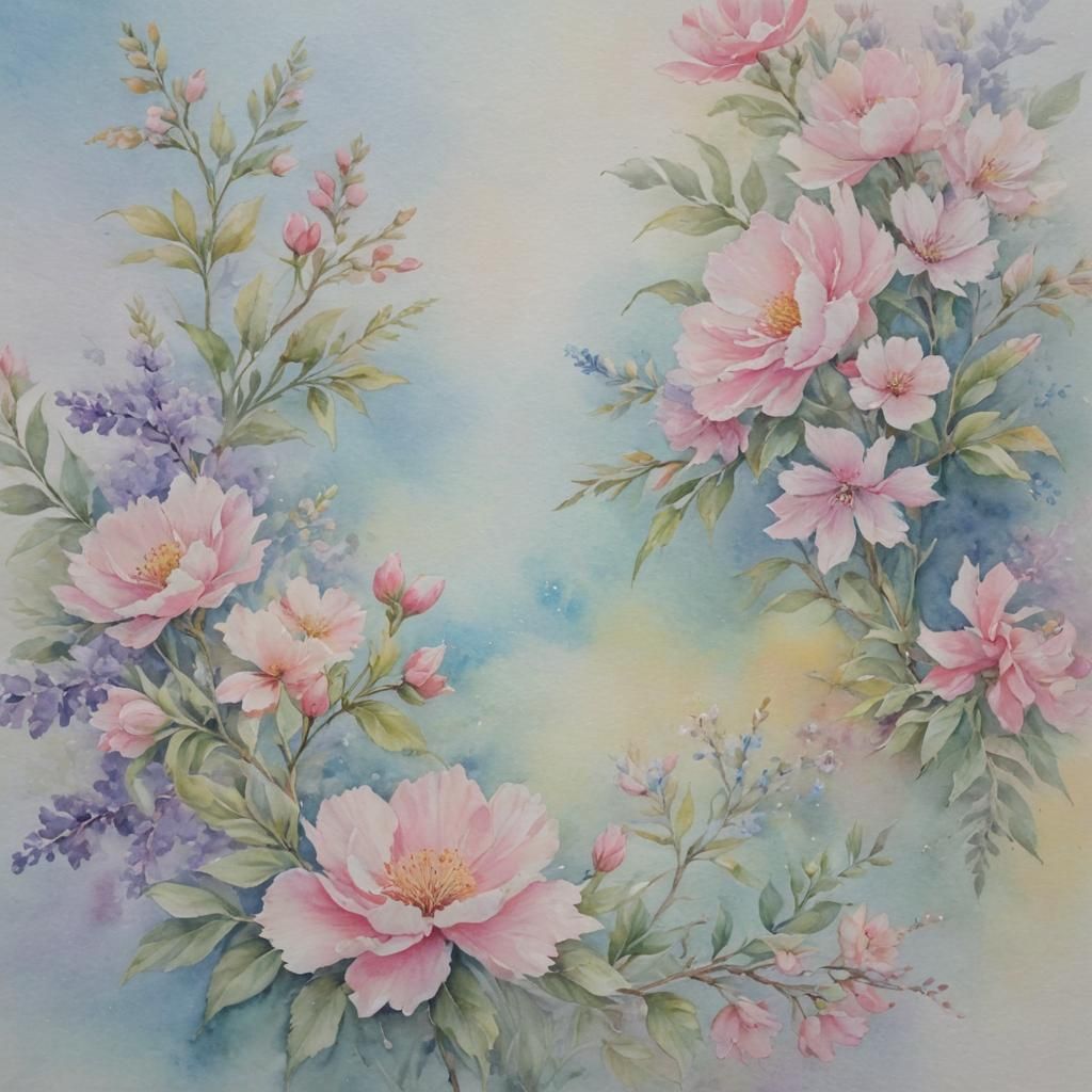 Watercolor flowers